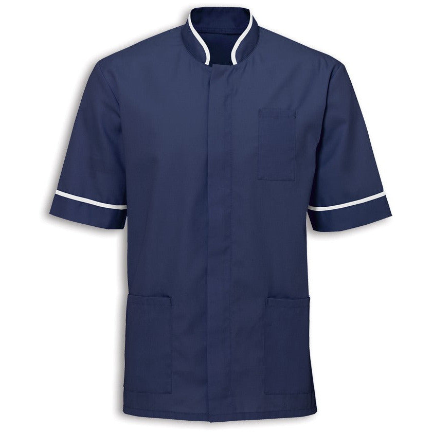 Men's Mandarin Collar Tunic Top - 