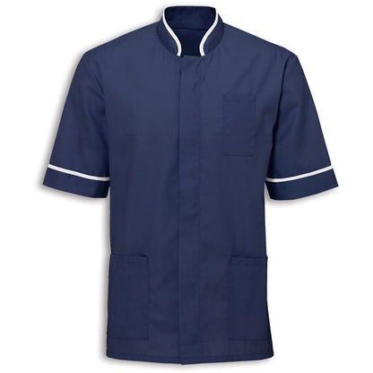 Men's Mandarin Collar Tunic Top - 