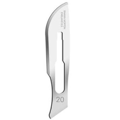 Sterile Surgical Blade No.20 - Stainless Steel x 100 – Medisave UK