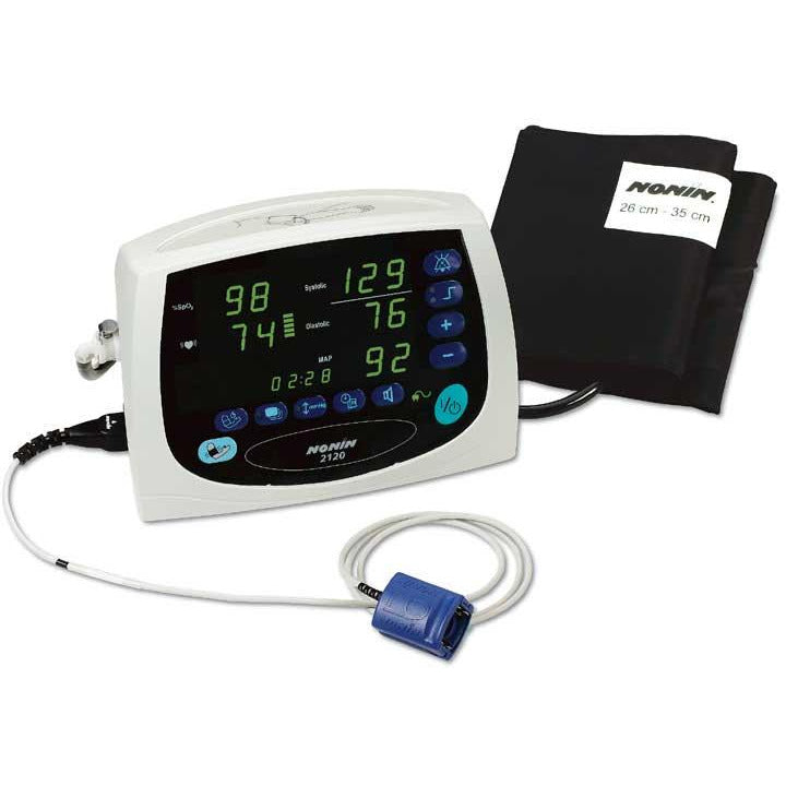 System: Nonin 2120 SpO2  NIBP with Alarms  Memory