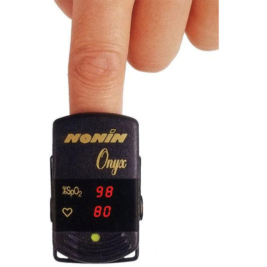 System: Nonin 9500 Onyx Finger Pulse Oximeter with Soft Case
