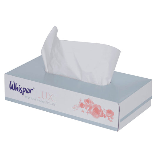 2 ply Optimum White Facial Tissue - Pack of 100 Sheets