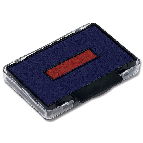 Trodat Replacement Ink Pad Blue/Red (2) T6/53-2 - Trodat
