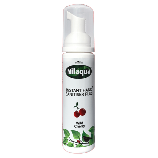 Alcohol Free Foaming Hand Sanitiser - 55ml - Wild Cherry - Nilaqua