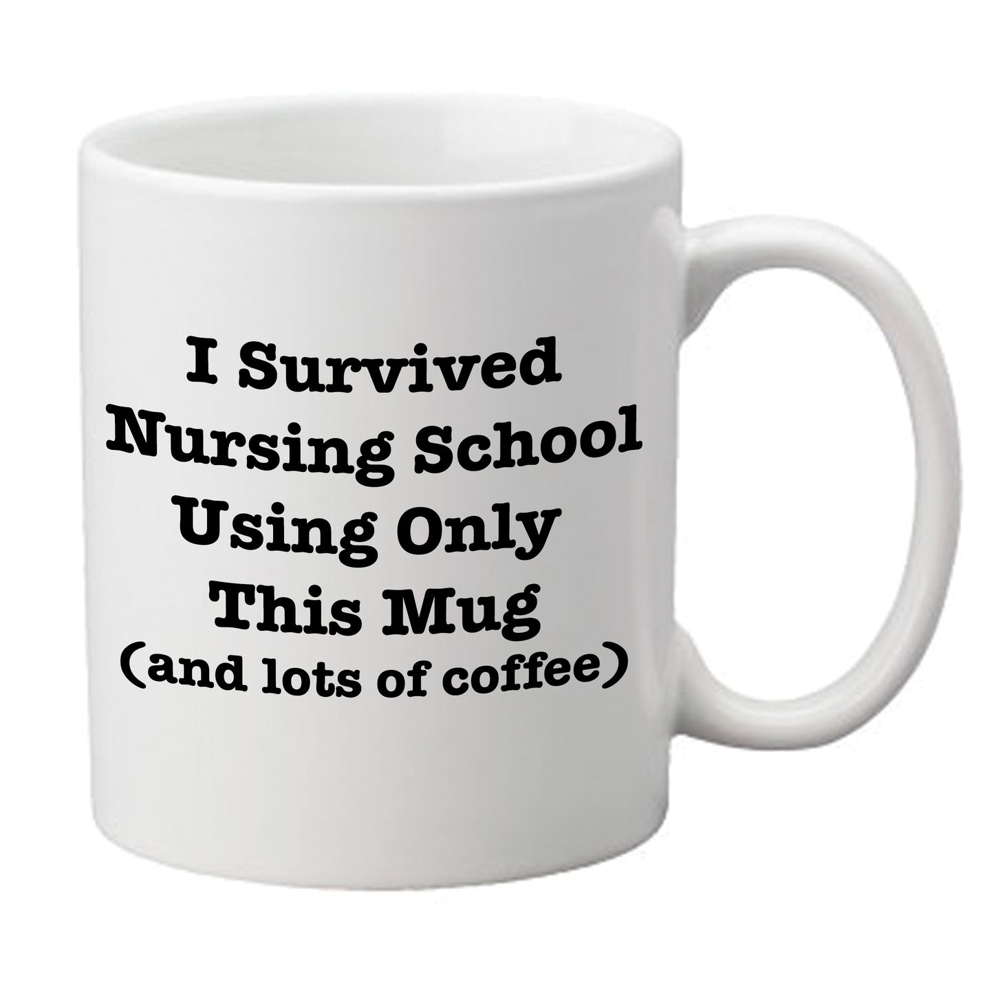 'I Survived Nursing School' Mug