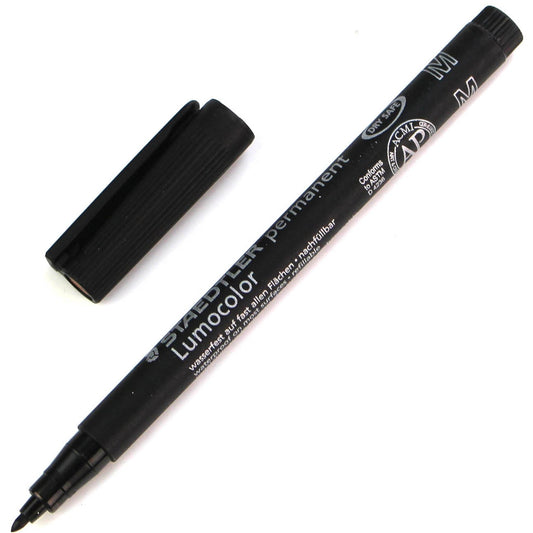 STAEDTLER LUMOCOLOR M PERM BLACK 317-9 Pack Of 10 - Staedtler