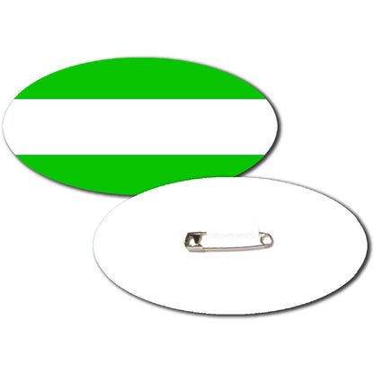 Oval Card Badges - 80 x 40mm - Packs of 50 - 