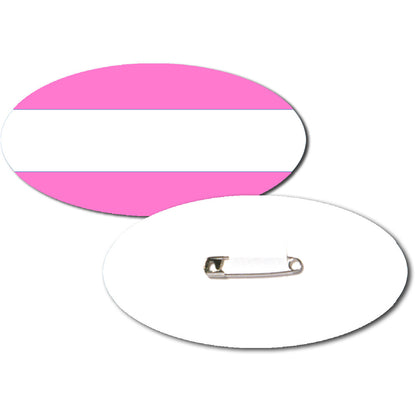 Oval Card Badges - 80 x 40mm - Packs of 50 - 