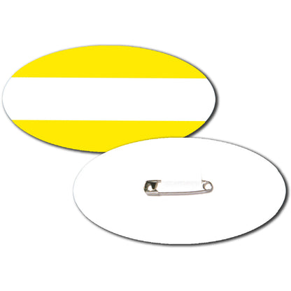 Oval Card Badges - 80 x 40mm - Packs of 50 - 