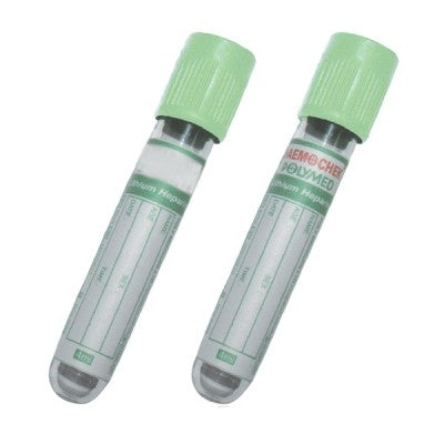 BD Vacutainer PST II Plastic Tube 8ml with Light Green Hermogard Close - Qty 100