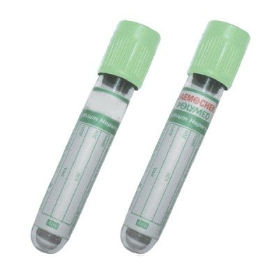 BD Vacutainer PST II Plastic Tube 8ml with Light Green Hermogard Close - Qty 100 - Becton Dickinson