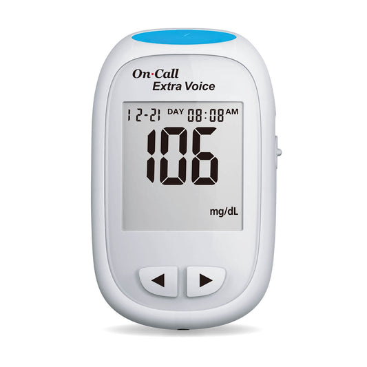 On Call Extra Voice Enabled Blood Glucose Meter - Connect