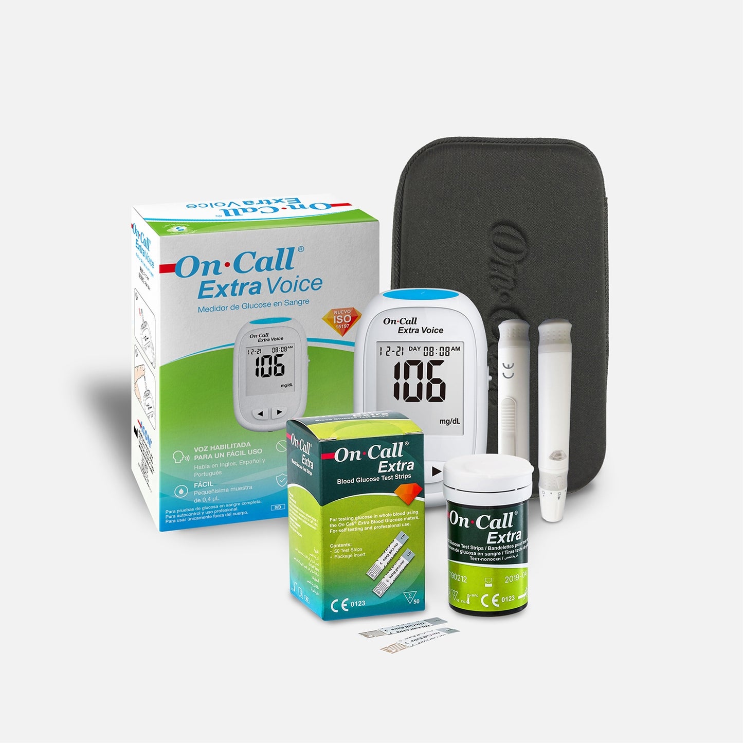 On Call Extra Voice Enabled Blood Glucose Meter