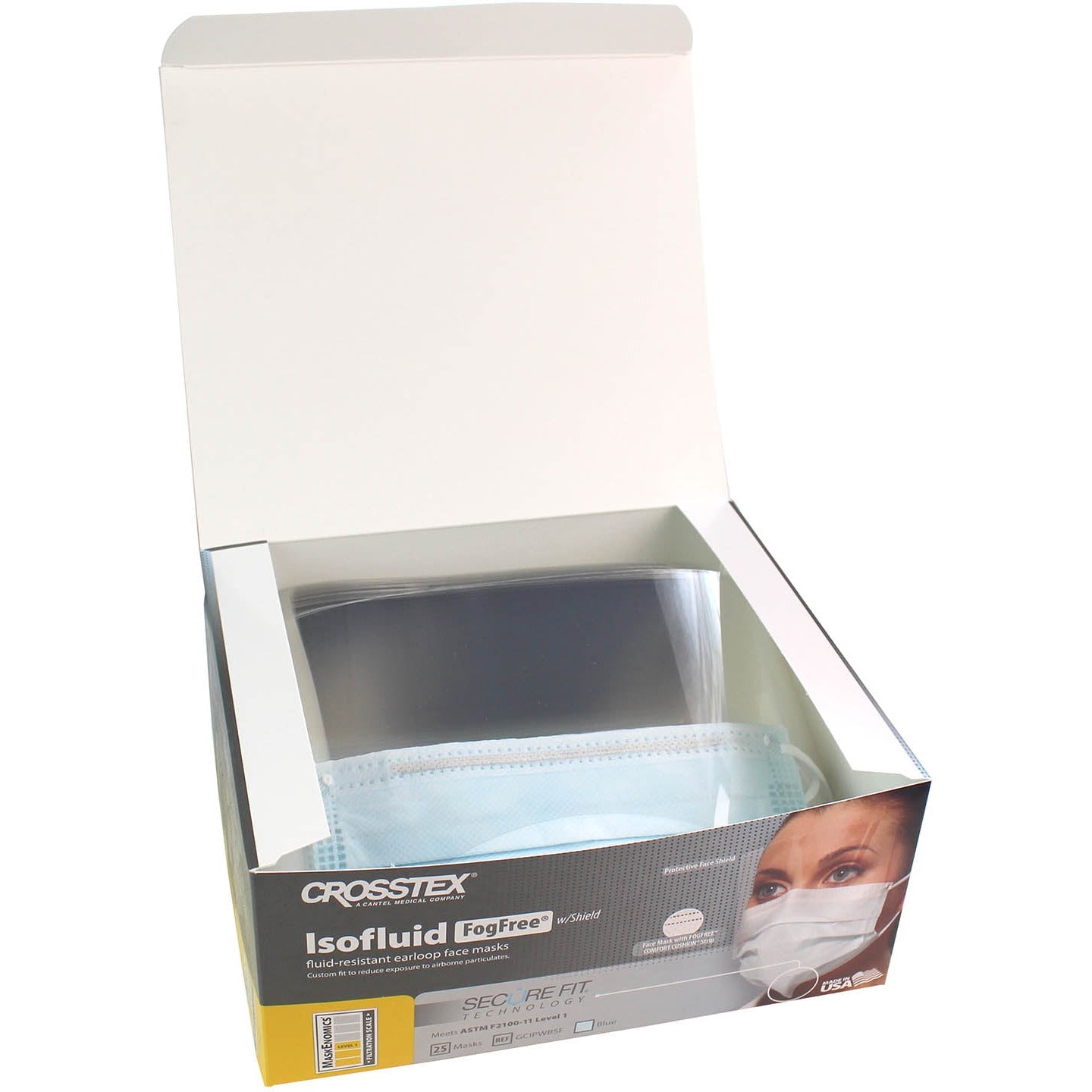 Isofluid FogFree® SecureFit® Splash Shield Masks with Visor (25) - Discontinued