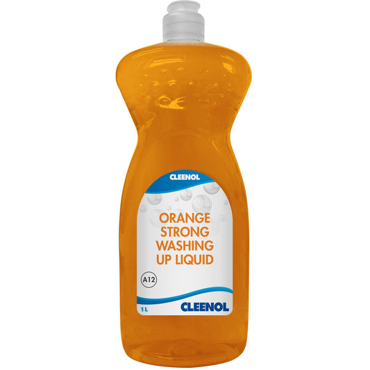 Orange Strong Washing Up Liquid 1LT - Cleenol
