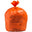 Orange Medium Duty Clinical Waste Bags - 90L Large - Roll of 50