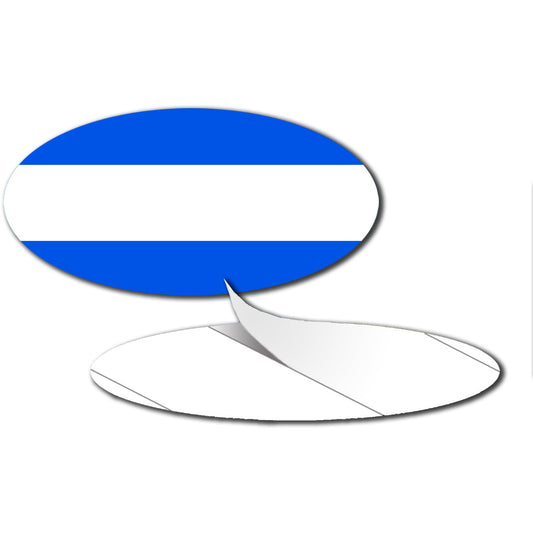 Oval Self-Adhesive Badges - 80 x 40mm - Pack of 50 - 