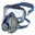 GVS Elipse Integra Half Mask P3 - With Integral Safety Goggle (Small/Medium) x 1
