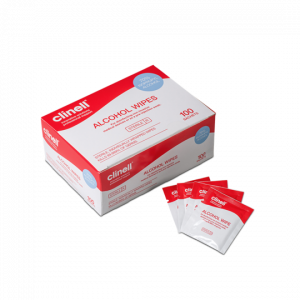 Alcohol Wipes Sterile Sachets 100 - Clinell