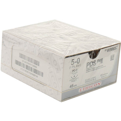 PDS II Suture: 16mm 45cm undyed 5-0 1 (x24)