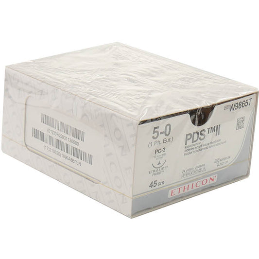 PDS II Suture: 16mm 45cm undyed 5-0 1 (x24)