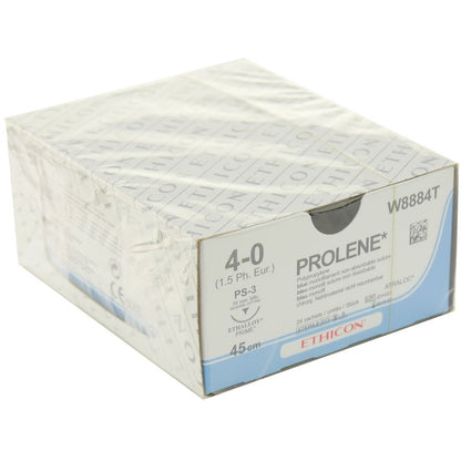 Prolene Suture Prime Needle: 16mm 45cm Blue 4-0 1.5 x 24