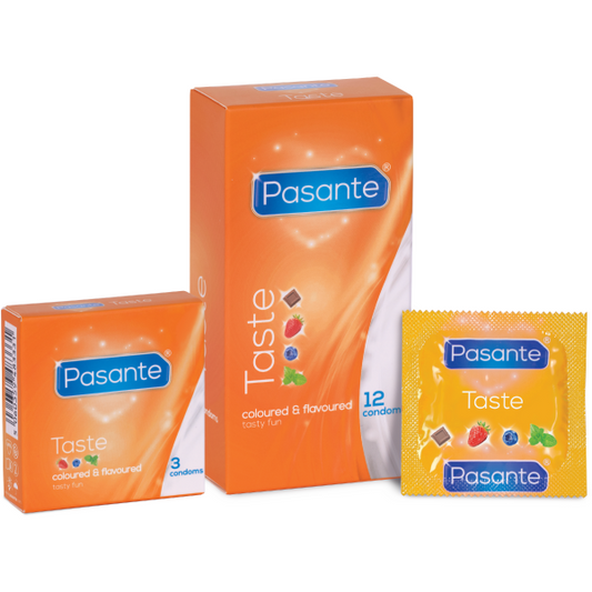 Pasante Taste ( Flavored condoms) - 12 pack