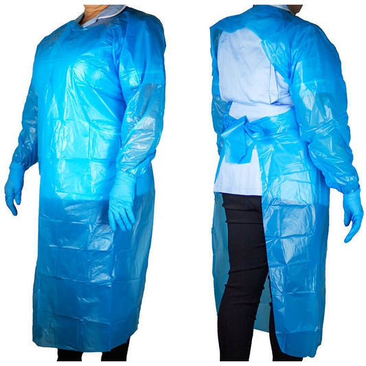 100 Long Sleeve Polycare Gowns - Polycare