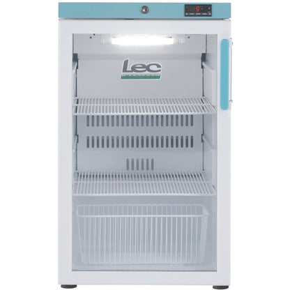 Lec PEGR107UK-LHH - 107L Countertop Pharmacy Refrigerator - Glass Door - Left Hand Hinge - Lec