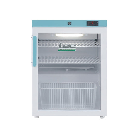 Lec PEGR82UK - 82L Countertop Pharmacy Essential Refrigerator - Glass Door - Lec