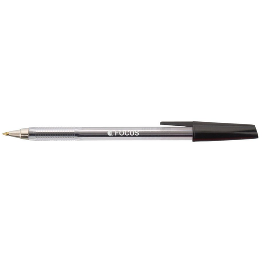 Focus Medium Point Ball Pen Black - Box Of 50 - Discontinued