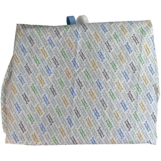 Polycotton Wraparound Examination Gown Marked Hospital Property - 