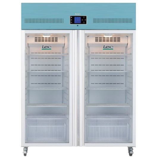 Lec PGR1200UK - 1200 Litre Large Capacity Pharmacy Fridge - Glass Door