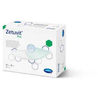 Zetuvit Plus 10cm x 10cm - Non Adhesive x 10 - Hartmann