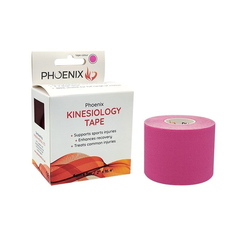 Phoenix Kinesiology Tape - Pink (5cm x 5m) - Phoenix Medical
