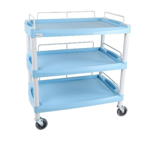 Handy Large Clinical Dressing Trolley - 3 Shelves