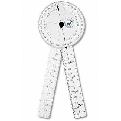 8 Inch Protractor 8 Inch Protractor Goniometer – Medisave UK