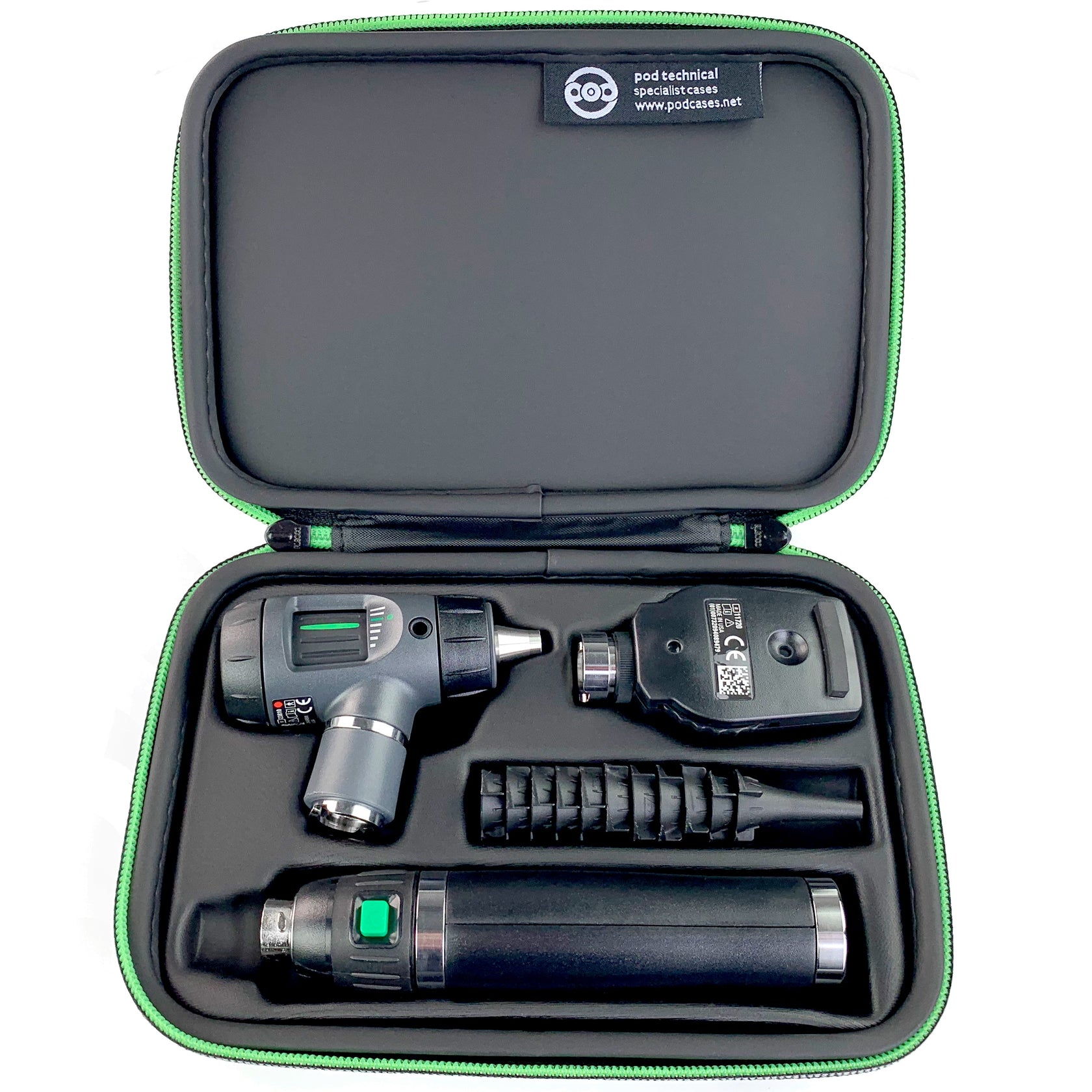 Premium Hard Carry Case for Welch Allyn Otoscope & Ophthalmoscope diag