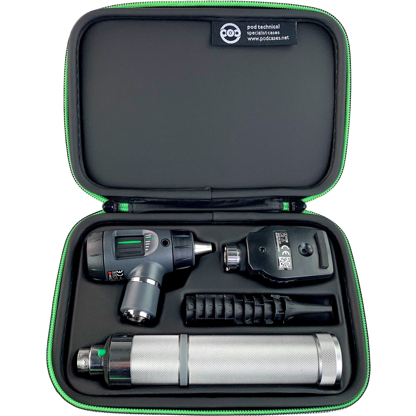 Premium Hard Carry Case for Welch Allyn Otoscope & Ophthalmoscope diagnostic sets - Pod Technical