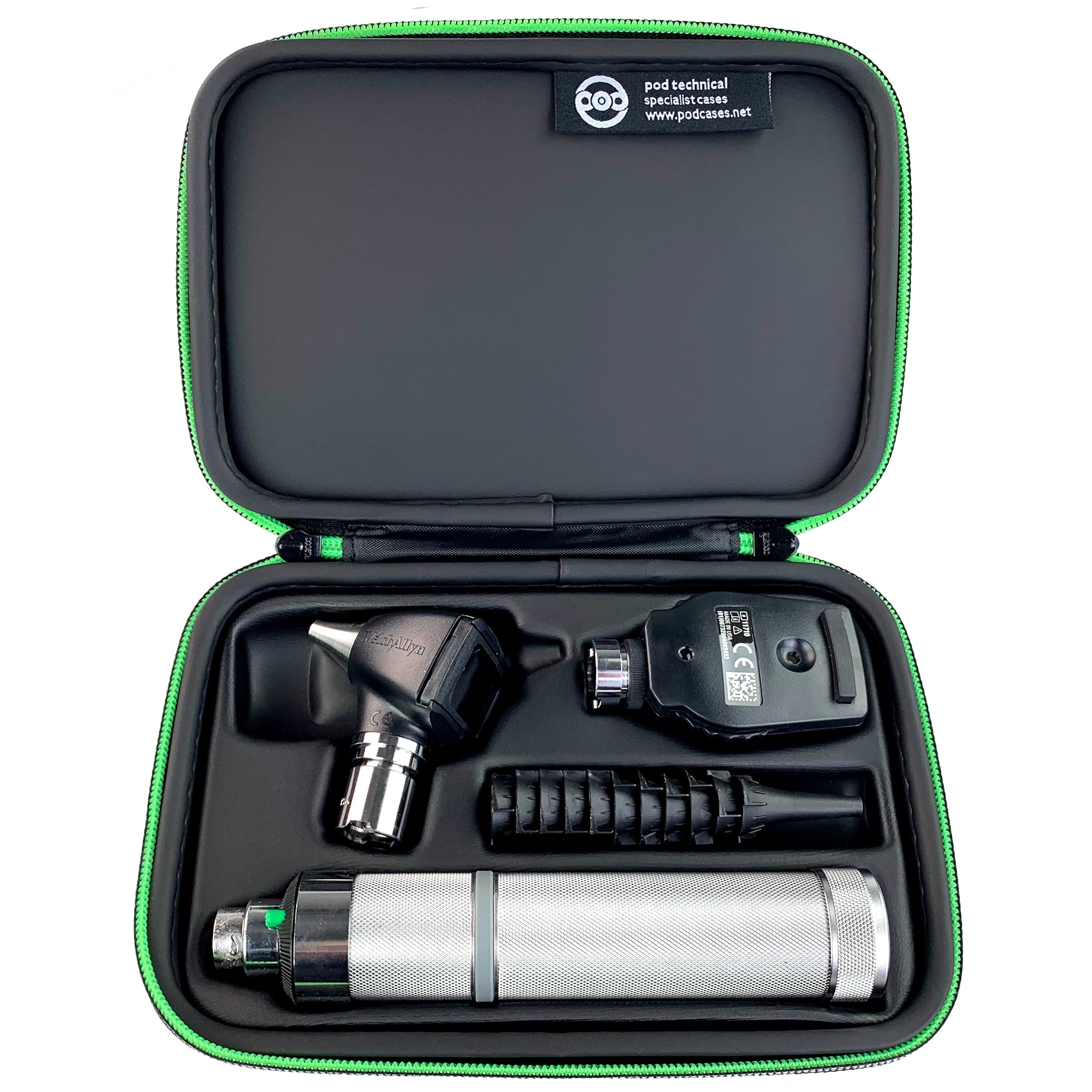 Premium Hard Carry Case for Welch Allyn Otoscope & Ophthalmoscope