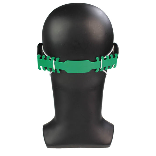 Face Mask Strap Fastener Ear Guard - Green - Pack of 5