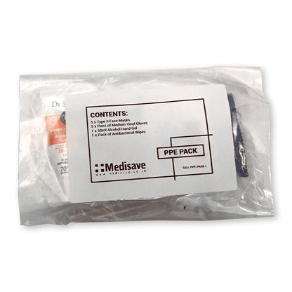 PPE Pack - Gloves/Masks/Hand Gel/Wipes - Medisave Professional