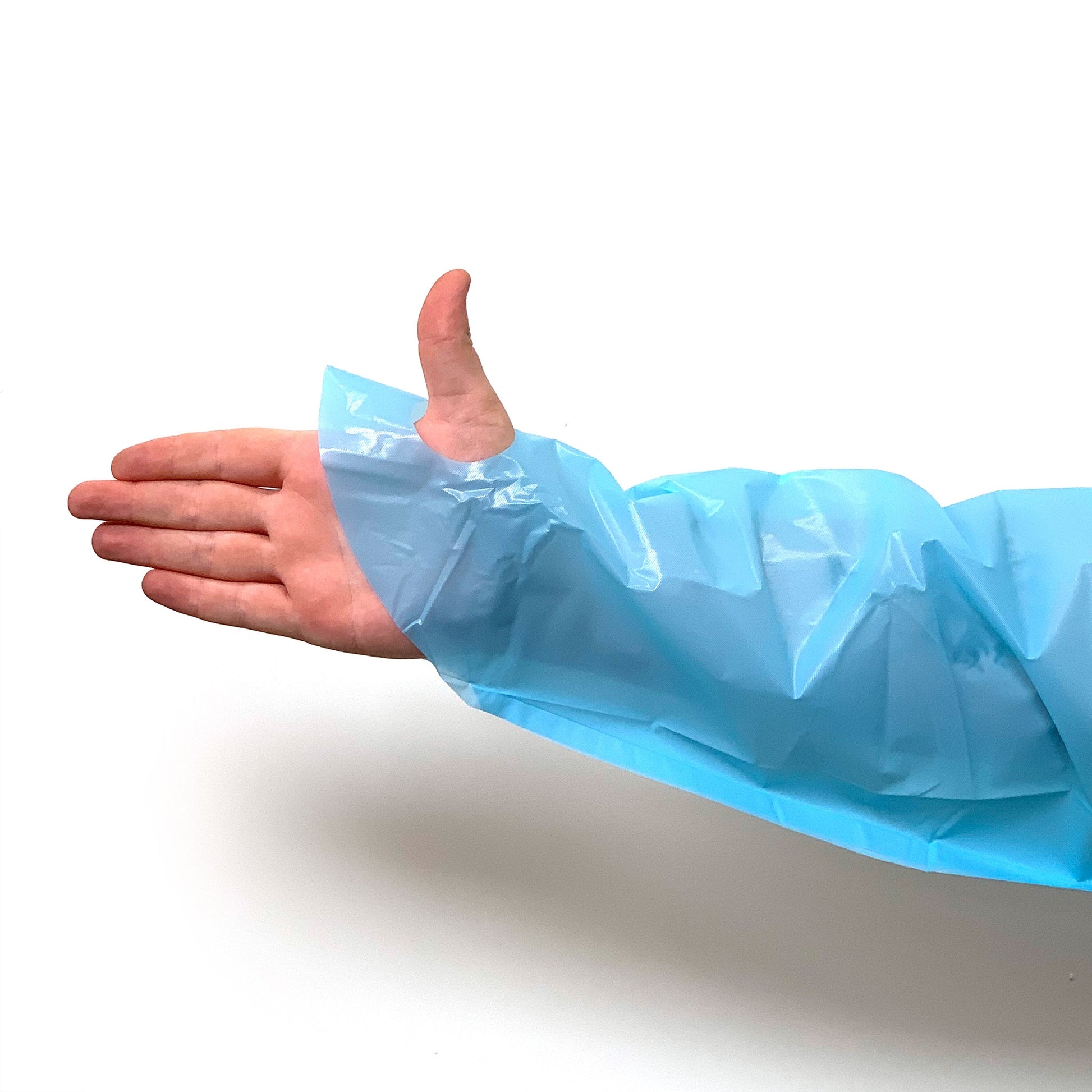 Protective Thumb Loop Gown – PPE Cat I Certified - Fluid Resistant - Box of 15 - Discontinued