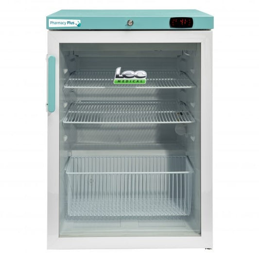 Lec Fridge 158L - Pharmacy Refrigerator - Under Counter Glass Door with Drawers - Bluetooth PPGR158BT-DWP