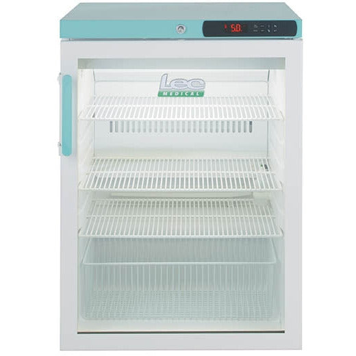 Lec PPGR158UKDWP - 158L Under-counter Glass Door Refrigerator - with Sliding Draw - Lec