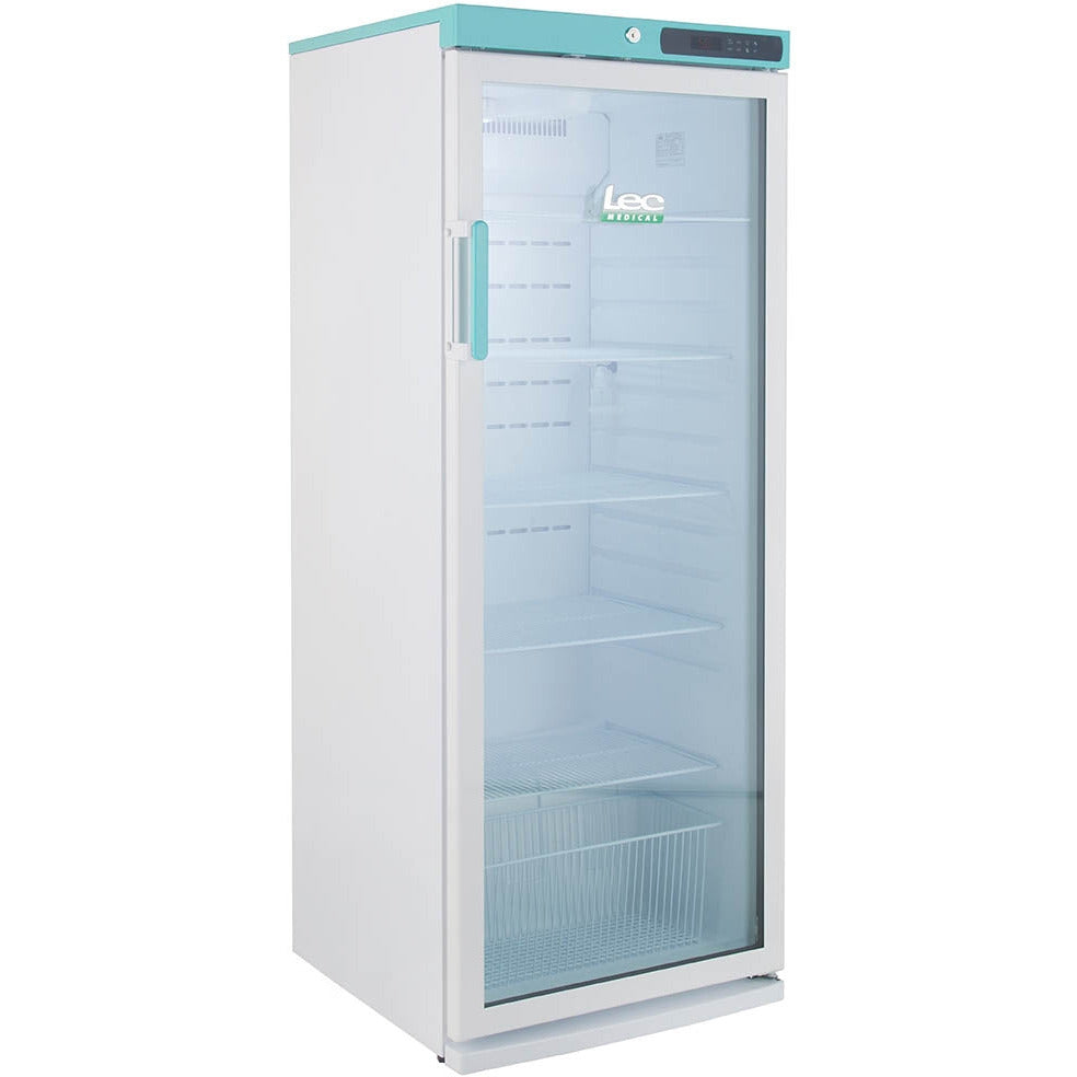 Lec PPGR273UK-LHH - 273L Freestanding Vaccine Refrigerator Glass Door - Left Handed Hinge - Lec