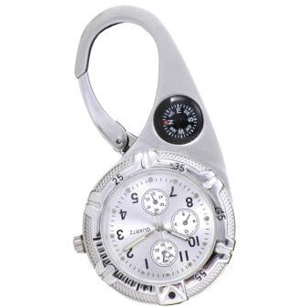 FunkyFobz Paramedic Clip - Silver Fob Watch - 