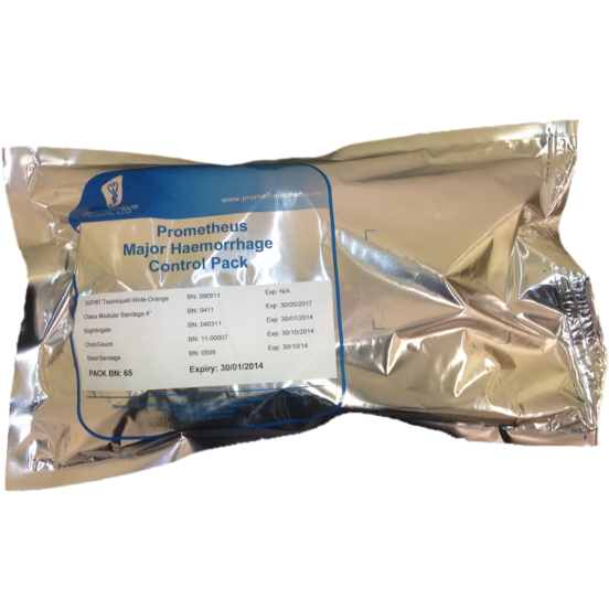 Major Haemorrhage Control Pack - including Russell Chest Seal - Safeguard Medical
