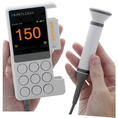 Sonicaid SR3-R Rechargeable Digital Doppler with Medical grade Recharging Kit - 3MHZ Probe - Huntleigh