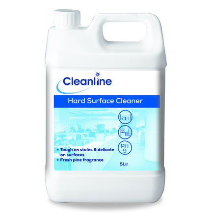 Cleanline Hard Surface Cleaner (Lemon) - 1 x 5LTR - Bunzl Catering Supplies